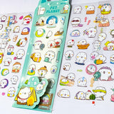 cute kawaii white bear bears polar animal animals clear plastic pet sticker stickers sheet sheets uk stationery supplies shop store planner addict addicts fun planet