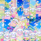 cinnamoroll puppy dog dogs cute kawaii white japanese character sanrio card book mark bookmark bookmarks uk cute kawaii stationery shop store planner addict addicts blue pink set 3