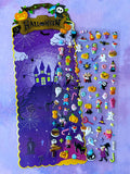 spooky cute puffy sticker stickers pack big large jumbo planner supplies stationery store shop uk cute kawaii pumpkin ghost bat monster spider haunted house witch owl mummy graveyard kids fun gift