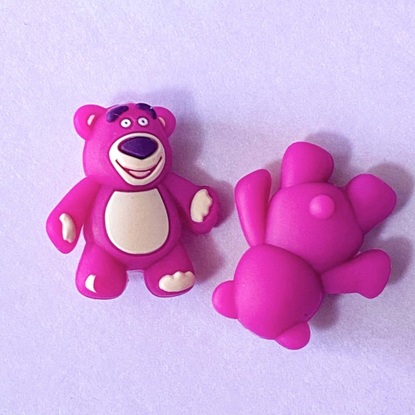 MAGENTA BEAR Cute Jumbo Silicone Beads 15mm & 30mm