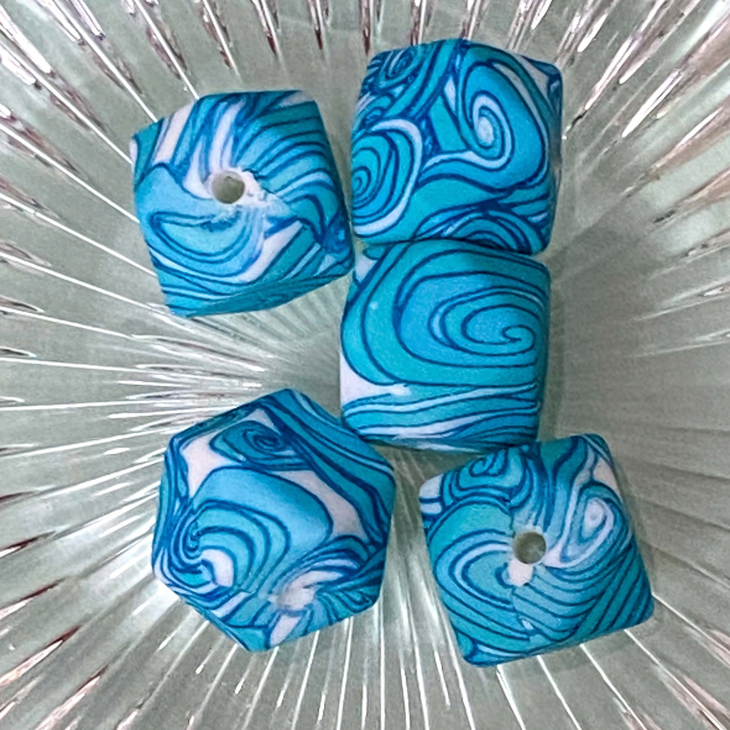 turquoise blue light pale butterfly butterflies bead beads jumbo large big 29mm 30mm 15mm 18mm wave pattern patterned swirl swirly pretty craft supplies uk cute kawaii shop store colourful silicone making beaded pen pens build your own jewellery keyring bookmark