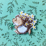 HEDGEHOG Fabric Iron-On Appliqué Patch