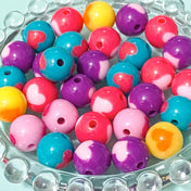 round shiny glossy 10mm heart bead beads hearts colourful acrylic craft supplies medium sized teal pink cerise purple yellow uk cute kawaii crafts shop store