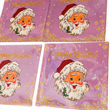 large 10 x 10 cms 10cm cello cellophane bag bags jumbo christmas festive santa claus father pink deep bright uk cute kawaii packaging supplies shop store gift gifts