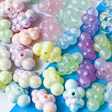 jumbo large big cloud clouds bead beads acrylic plastic resin beautiful craft supplies uk shop store crafts jewellery making supplies blue white iridescent ab shimmer pretty pink lilac purple translucent clear green shiny