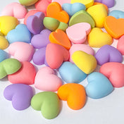 resin resins heart hearts flatback flat back fb fbs flatbacks embellishment uk cute kawaii matte colourful red pink blue green orange yellow rainbow 18mm