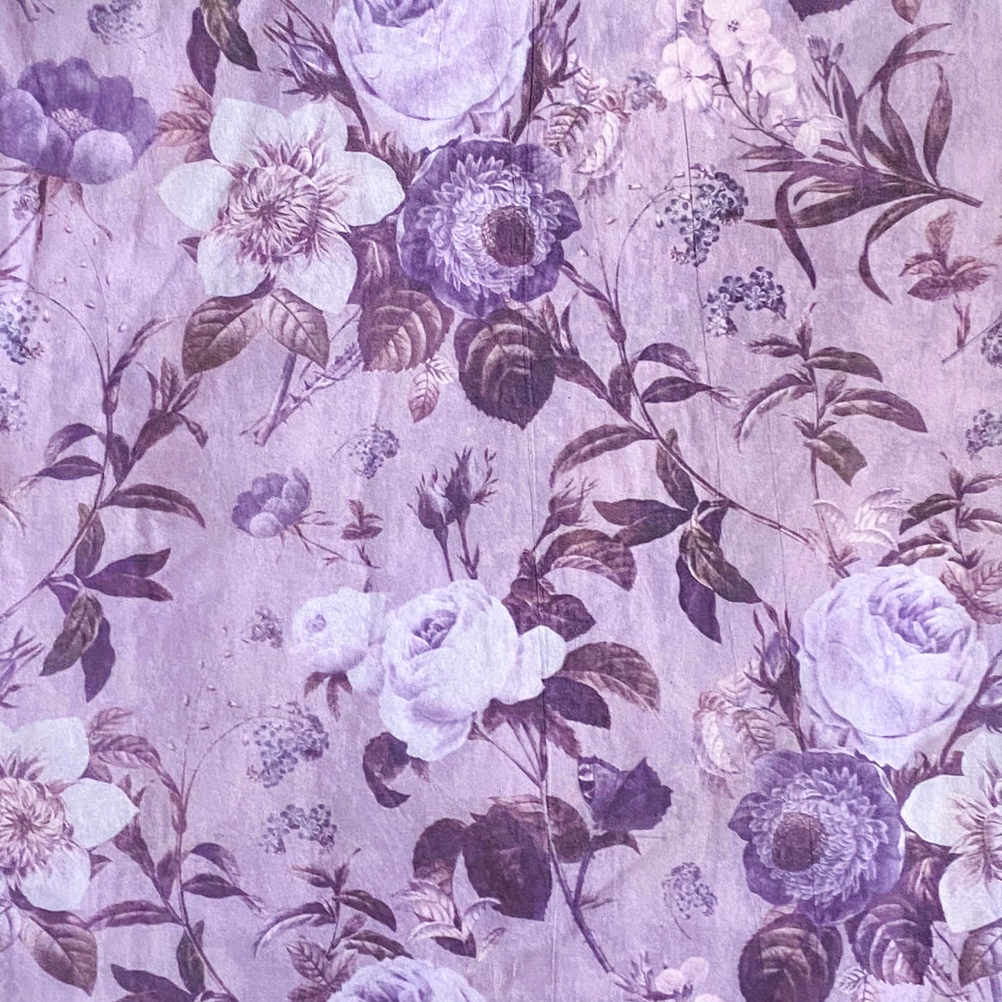 Tissue Paper 3 Sheets- VINTAGE PURPLE ROSE #56