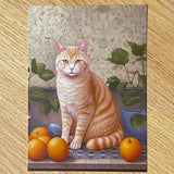 adorable cat cats kitten kitty black tabby ginger brown grey blue cute kawaii individual postcard postcards post card cards uk stationery shop store supplies gift gifts floral flowers ocean orange oranges