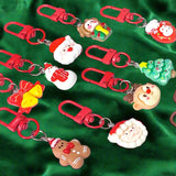 christmas clip clips planner charm charms keyring key ring rings keychain red santa tree bell bells gingerbread man men glove mitten snowman reindeer rudolph uk cute kawaii gift gifts festive stocking filler fillers