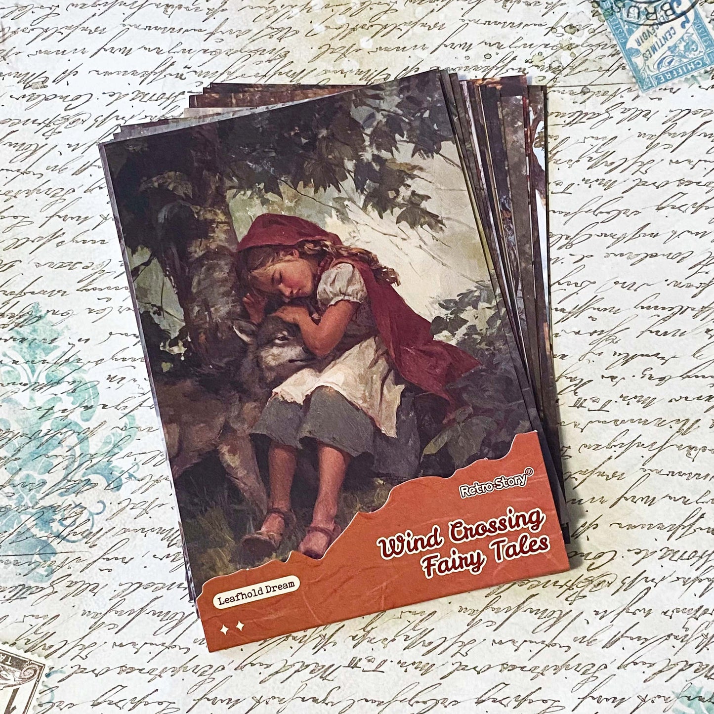 little red riding hood and the wolf paper pack vintage fairytale ephemera woodland jornaling paper set uk