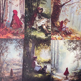little red riding hood and the wolf paper pack vintage fairytale ephemera woodland jornaling paper set uk
