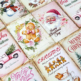 pretty vintage retro feel vibe victorian traditional pink sepia brown postcard postcards christmas festive santa claus father tree snowmen snowman gingerbread man men truck tree hot chocolate cocoa pretty stationery card cards post uk planner addict supplies shop store.