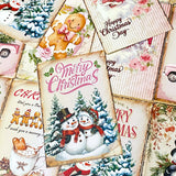 pretty vintage retro feel vibe victorian traditional pink sepia brown postcard postcards christmas festive santa claus father tree snowmen snowman gingerbread man men truck tree hot chocolate cocoa pretty stationery card cards post uk planner addict supplies shop store.