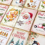 pretty vintage retro feel vibe victorian traditional pink sepia brown postcard postcards christmas festive santa claus father tree snowmen snowman gingerbread man men truck tree hot chocolate cocoa pretty stationery card cards post uk planner addict supplies shop store.