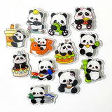 PANDA ACRYLIC PIN BROOCH