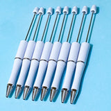 pure white solid colour pen  pens base bases blank blanks for making beaded make your own stationery black fineline ballpoint ink uk cute kawaii craft supplies shop store fun gift gifts plain