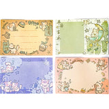 sticky memo memos pad note notepad uk cute kawaii cat cats kitten kittens colourful large big stationery shop store lilac pink green beige buff cream jumbo planner addict