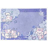 sticky memo memos pad note notepad uk cute kawaii cat cats kitten kittens colourful large big stationery shop store lilac pink green beige buff cream jumbo planner addict