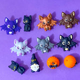 jumbo silicone bead beads uk cute kawaii soft touch jewellery making supplies shop store craft crafts halloween spooky bat bats gnome pumpkin pumpkins black brown purple white grey metallic cat cats orange large jumbo very big make your own pen pens build beaded