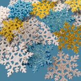 glitter shimmer ab iridescent glittery patch applique appliques snow flake snowflake snowflakes silver gold white blue teal turquoise uk cute kawaii craft supplies shop store sew on glue patches large big winter christmas festive