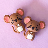 jumbo very large big chunky silicone bead beads 30mm squirrel squirrels cute kawaii tiger tigers brown mouse mice turtle turtles green brown elephant elephants grey kitten cat cats christmas fun beaded pen pens make your own gift gifts jewellery supplies shop store crafts craft 3d