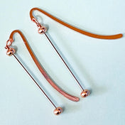 rose gold copper metal beaded blank blanks base for bookmark bookmarks uk cute kawaii craft supplies stationery gift gifts shop store pretty present make your own jewellery supplies crafts