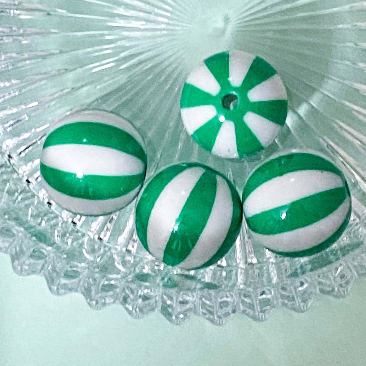 Extra Large Acrylic Beads 20mm Christmas Colours & PEN BLANKS