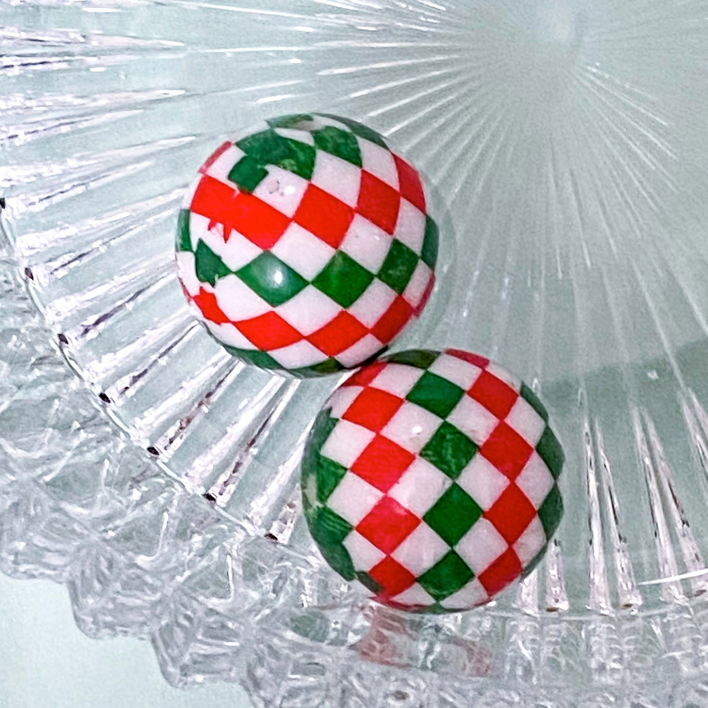Extra Large Acrylic Beads 20mm Christmas Colours & PEN BLANKS