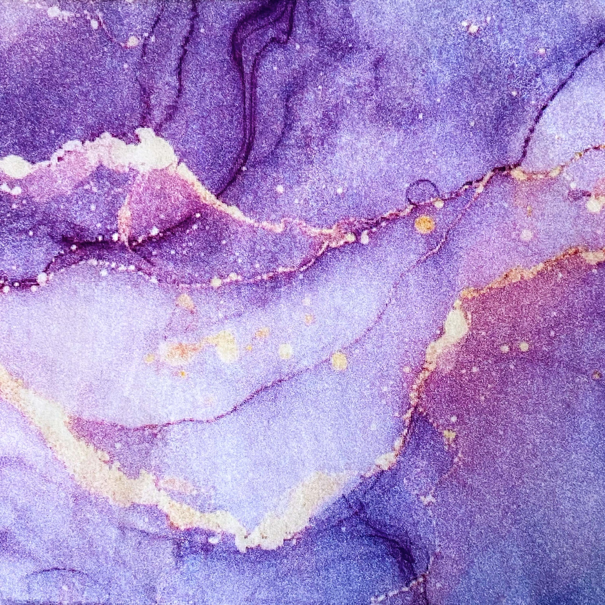 ombre marbled galaxy purple, pink and gold tissue paper sheets pack. swirling fantasy celestial pattern with amethyst and lilac. uk packaging supplies