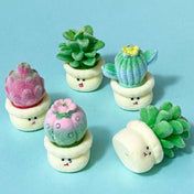 cacti cactus plant jumbo flocked soft touch bead acrylic large big plant pot pots plants flower flowers uk cute kawaii craft supplies shop store make your own beaded pen pens jewellery green red pink blue pretty 28mm 29mm 30mm furry fuzzy