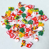 very small 7mm to 9mm tiny christmas festive acrylic fb fbs flat back flatback embellishments uk cute kawaii craft supplies shop store pretty mini little glossy red green white yellow