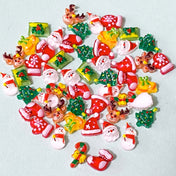 very small 7mm to 9mm tiny christmas festive acrylic fb fbs flat back flatback embellishments uk cute kawaii craft supplies shop store pretty mini little glossy red green white yellow