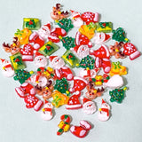 very small 7mm to 9mm tiny christmas festive acrylic fb fbs flat back flatback embellishments uk cute kawaii craft supplies shop store pretty mini little glossy red green white yellow