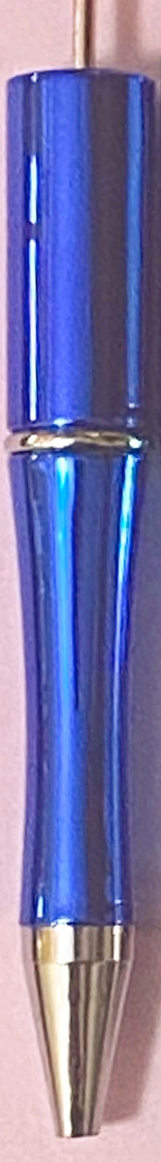 GLOSSY FOIL PEN BASE Blank for Build Your Own Pens - Black Ballpoint Ink