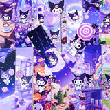 kuromi bunny sanrio characters japan japanese card bookmark bookmarks book mark set marks uk cute kawaii stationery supplies shop store purple lilac colourful double sided
