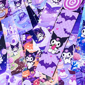 kuromi bunny sanrio characters japan japanese card bookmark bookmarks book mark set marks uk cute kawaii stationery supplies shop store purple lilac colourful double sided