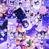 kuromi bunny sanrio characters japan japanese card bookmark bookmarks book mark set marks uk cute kawaii stationery supplies shop store purple lilac colourful double sided