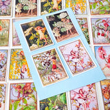 large rectangular flower fairies trees satin stickers pack featuring cherry blossom fairy, elder fairy, pear blossom and lilac