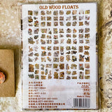 fox woodland letterbox gift set with vintage clear sticker book, botanical stickers, enamel fox pin and antique style fox metal bookmark