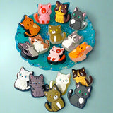 cat cats kitten kitty jumbo very large big silicone topper bead beads uk craft supplies shop store crafts jewellery making build a pen pens making beaded stationery pink grey brown black white tabby ginger 