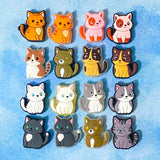 cat cats kitten kitty jumbo very large big silicone topper bead beads uk craft supplies shop store crafts jewellery making build a pen pens making beaded stationery pink grey brown black white tabby ginger 