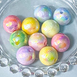 pearl pearly lustre iridescent acrylic bead beads large big chunky jumbo 15mm 16mm uk cute kawaii craft supplies shop store making beaded pen pens jewellery pink yellow blue lilac cream green