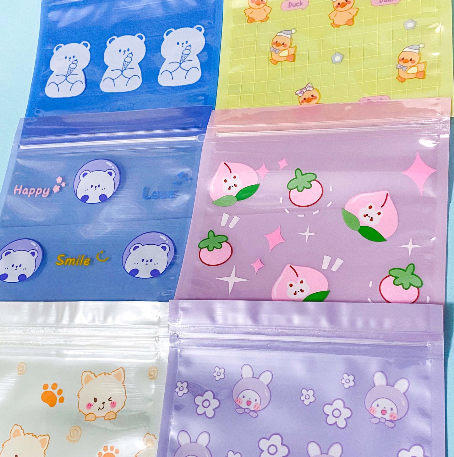 LARGE SPRING Re-Sealable BAG 135mm BEAR BUNNY PANDA SHEEP