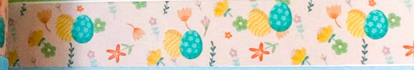 EASTER & SPRING Washi Tape 5m Roll 12 Designs
