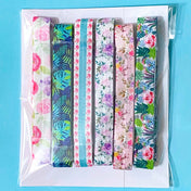 Limited ELASTIC RIBBONS BUNDLE- 🌸🍃FLOWERS & PLANTS (A)🍃🌸 12 Yards