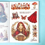 LITTLE RED RIDING HOOD Fairytale Sticker Folio (18 Sheet Collection)
