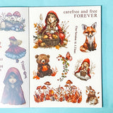 LITTLE RED RIDING HOOD Fairytale Sticker Folio (18 Sheet Collection)