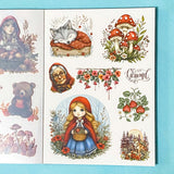 LITTLE RED RIDING HOOD Fairytale Sticker Folio (18 Sheet Collection)