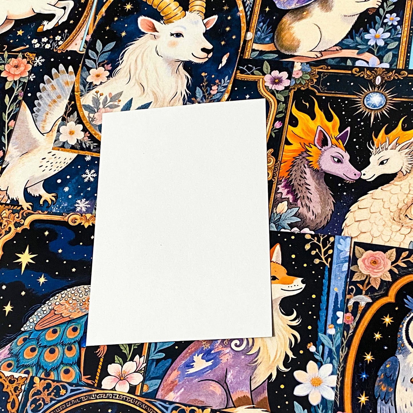 MIDNIGHT STORYBOOK Illustrated ART CARD COLLECTION- Mythical or Woodland (8 Cards)