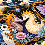 MIDNIGHT STORYBOOK Illustrated ART CARD COLLECTION- Mythical or Woodland (8 Cards)